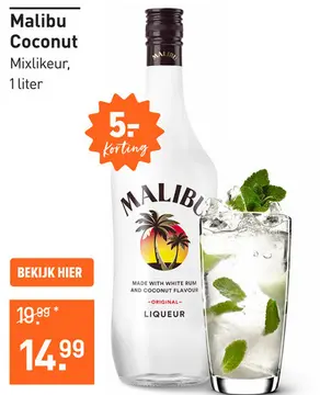 Aanbieding: Malibu Coconut 100CL