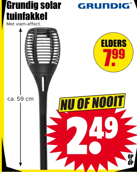 Aanbieding: solar tuinfakkel