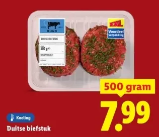 Aanbieding: Duitse biefstuk