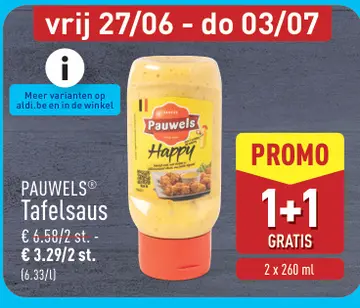 Aanbieding: Tafelsaus