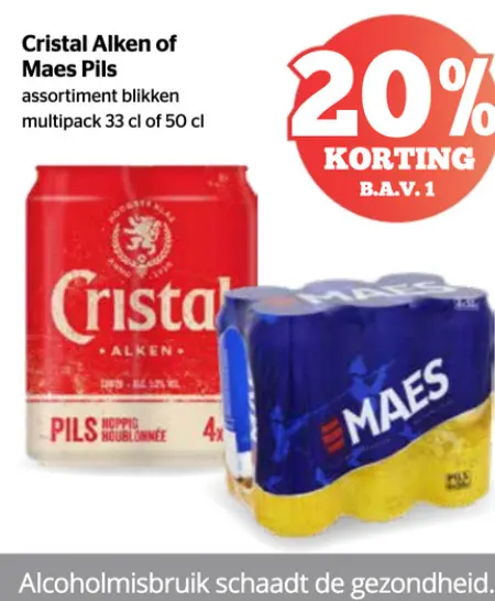 Promotie: Cristal Alken of Maes Pils