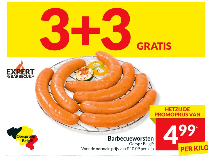 Promotie: Barbecueworsten