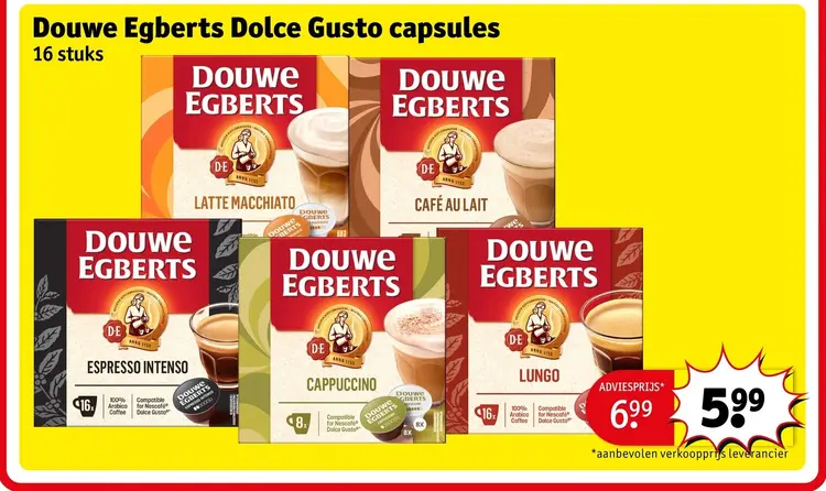 Aanbieding: Douwe Egberts Dolce Gusto capsules
