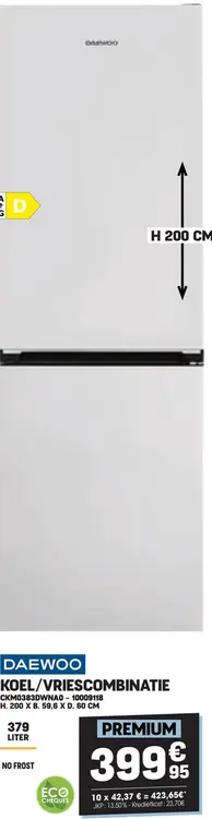 Promotie: Koel/vriescombinatie