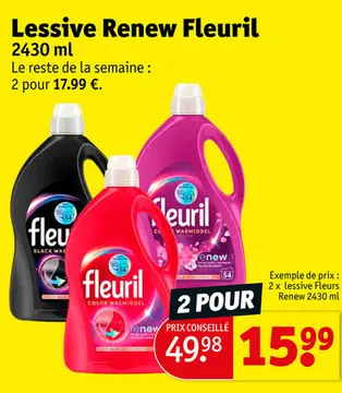 Offre: Lessive Renew Fleuril