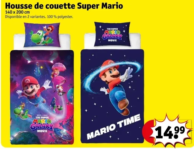 Offre: Housse de couette Super Mario