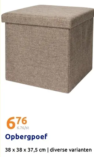 Promotie: Opbergpoef