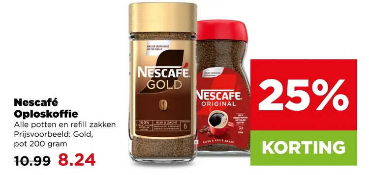 Aanbieding: Nescafé Oploskoffie
