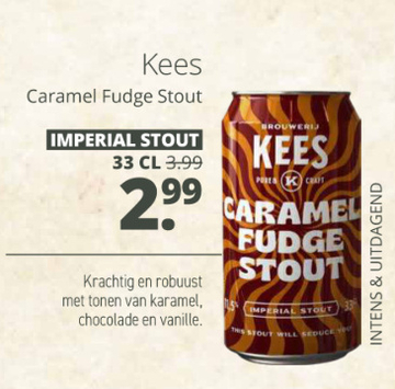 Aanbieding: Kees Caramel Fudge Stout