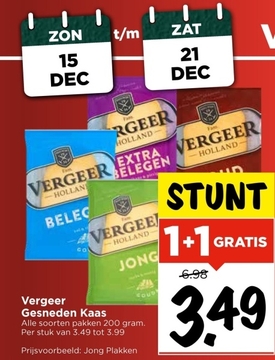 Aanbieding: Vergeer Gesneden Kaas