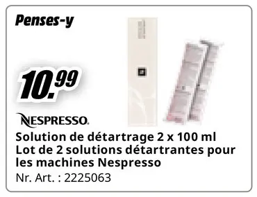 Offre: Solution de détartrage