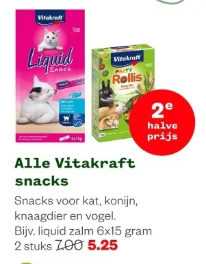 Aanbieding: Vitakraft snacks