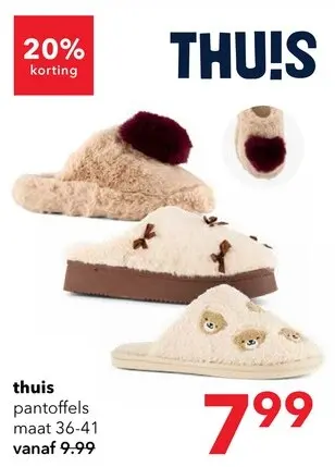 Aanbieding: thuis Pantoffels
