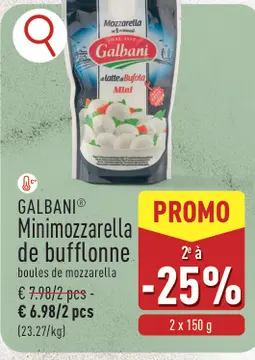 Offre: Minimozzarella de bufflonne