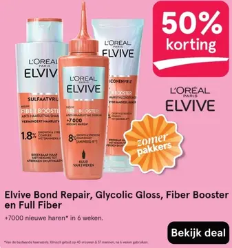 Aanbieding: Elvive Bond Repair, Glycolic Gloss, Fiber Boo