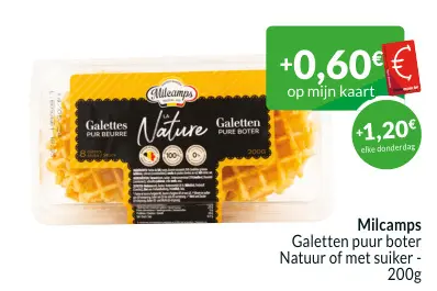 Promotie: Galetten puur boter Natuur of met suiker