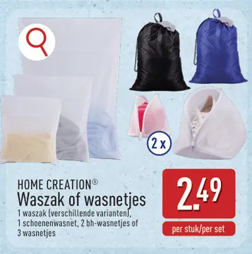 Aanbieding: Waszak of wasnetjes