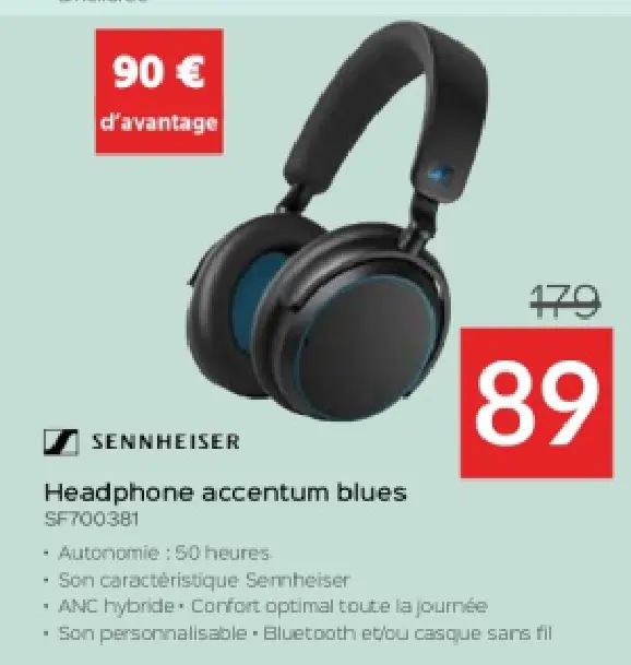 Offre: Headphone accentum blues