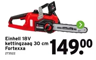 Aanbieding: Einhell 18V kettingzaag
