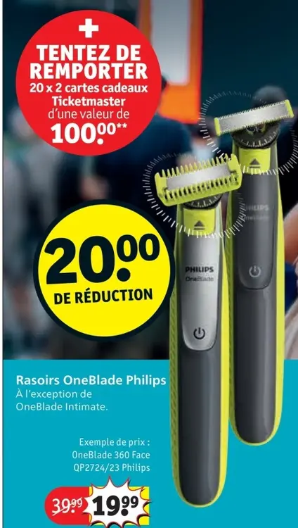 Offre: Rasoirs OneBlade