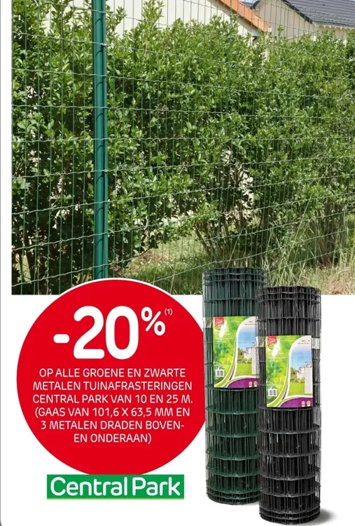 Promotie: Metalen Tuinafrasteringen