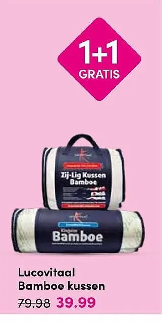 Aanbieding: Bamboe kussen