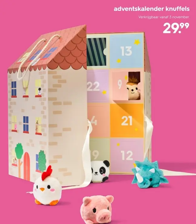 Aanbieding: adventskalender knuffels