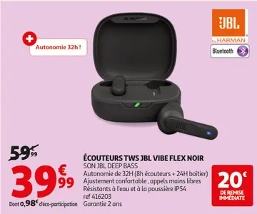 Aanbieding: Écouteurs tws JBL vibe flex noir