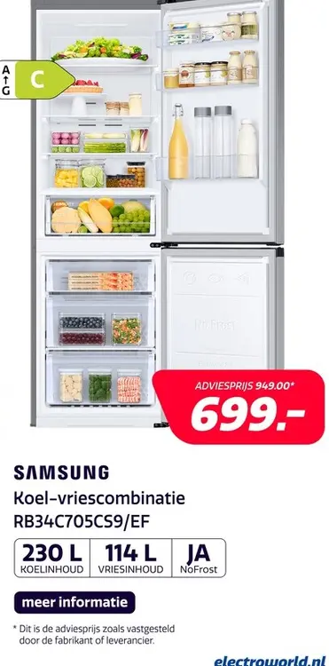 Aanbieding: Samsung RB34C705CS9/EF