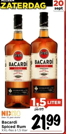 Aanbieding: Bacardi Spiced Rum