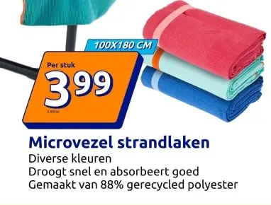 Aanbieding: Microvezel strandlaken