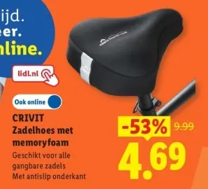 Aanbieding: Zadelhoes met memory foam