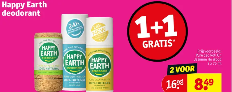 Aanbieding: Happy Earth deodorant