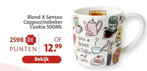 Aanbieding: Cappuccinobeker Cookie