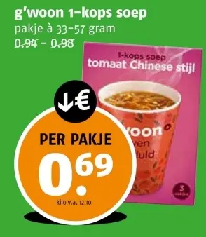 Aanbieding: 1-kops soep