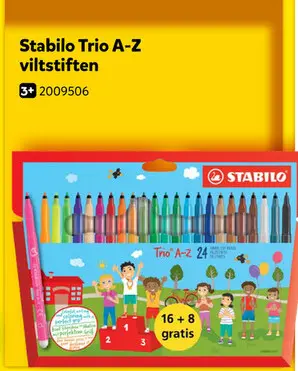Aanbieding: Trio A-Z viltstiften