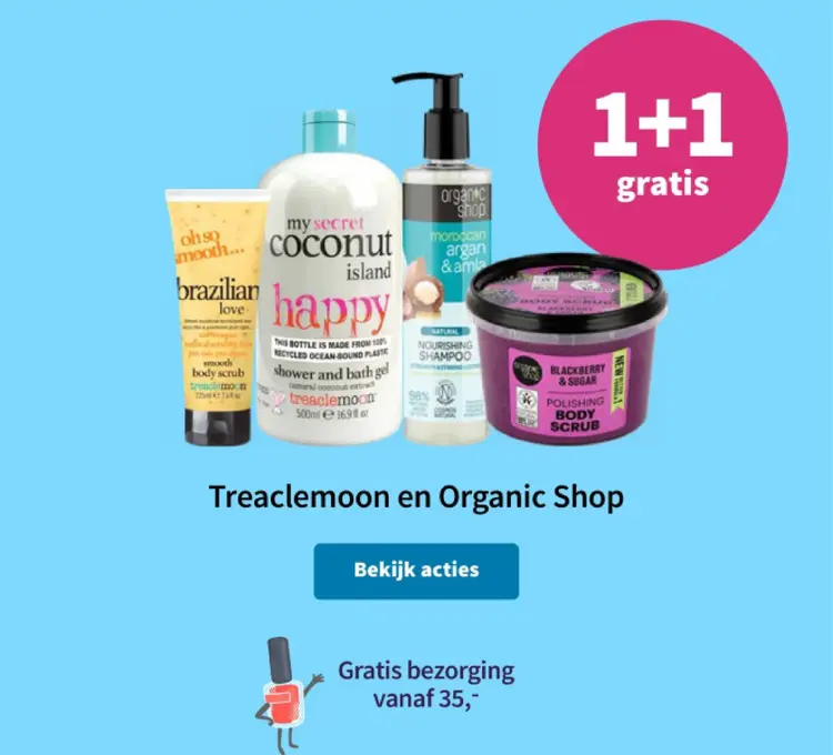 Promotie: Treaclemoon en Organic Shop