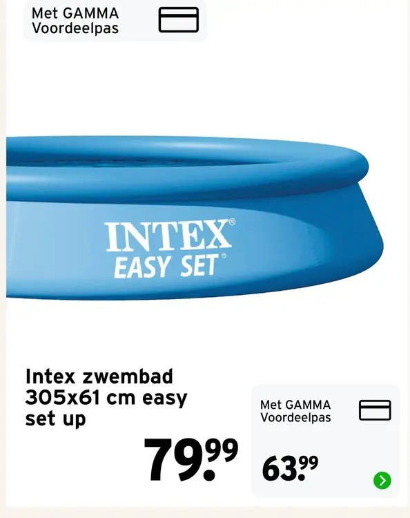 Aanbieding: Intex zwembad