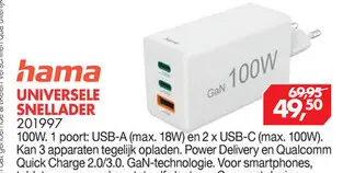 Aanbieding: Universele snellader