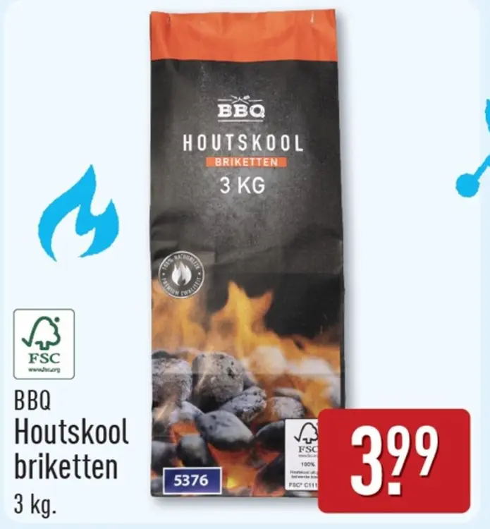 Aanbieding: BBQ Houtskool briketten