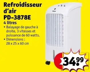 Offre: Refroidisseur d'air PD-3878E