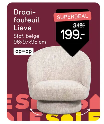 Aanbieding: Draai-fauteuil Lieve