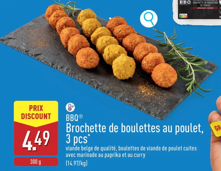 Offre: Briquettes de boulettes au poulet