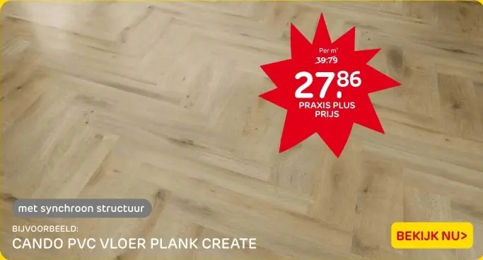 Aanbieding: Cando pvc vloer plank create
