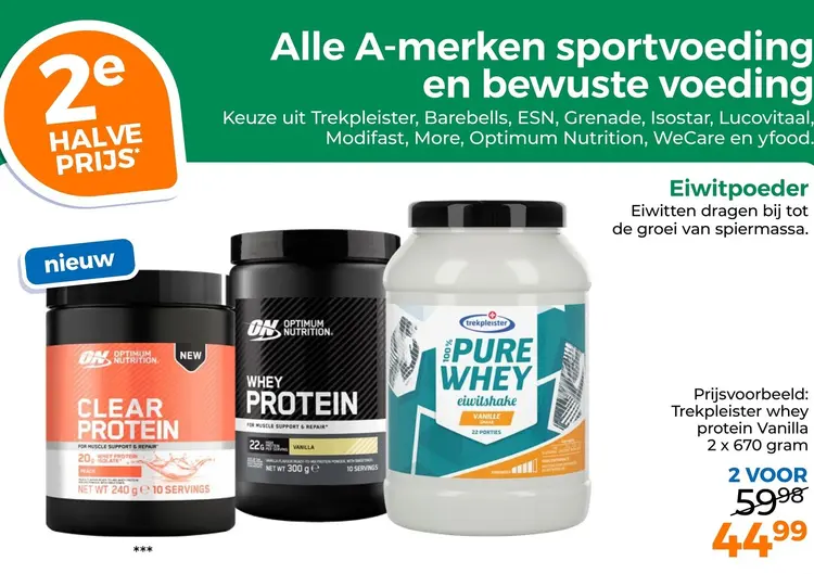 Aanbieding: Alle A-merken sportvoeding en bewuste voeding