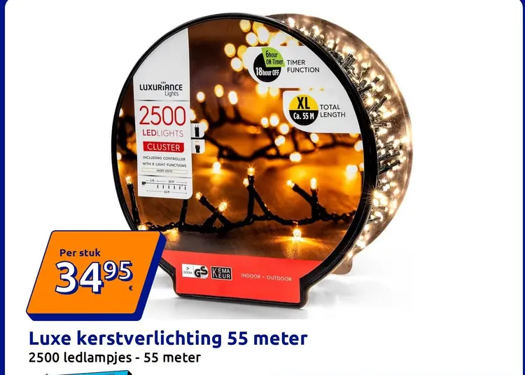Promotie: Luxe kerstverlichting 55 meter