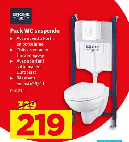 Offre: Pack WC suspendu