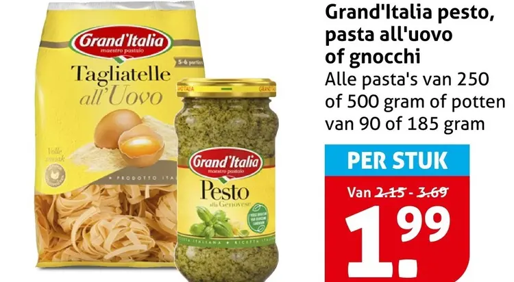 Aanbieding: Tagliatelle all'Uovo & Pesto alla Genovese