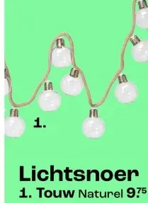 Promotie: Lichtsnoer Touw Naturel