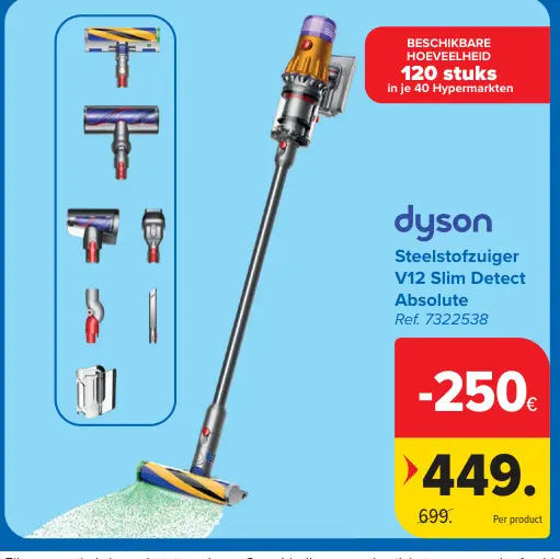 Promotie: Steelstofzuiger V12 Slim Detect Absolute